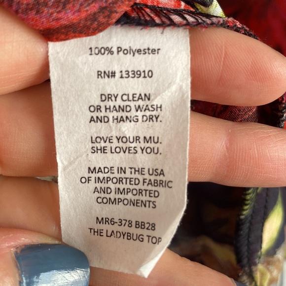 Show Me Your MuMu Floral Ladybug Top | Small - Picture 9 of 9